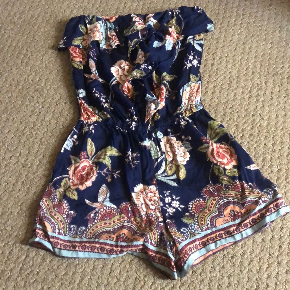 Womens strapless romper